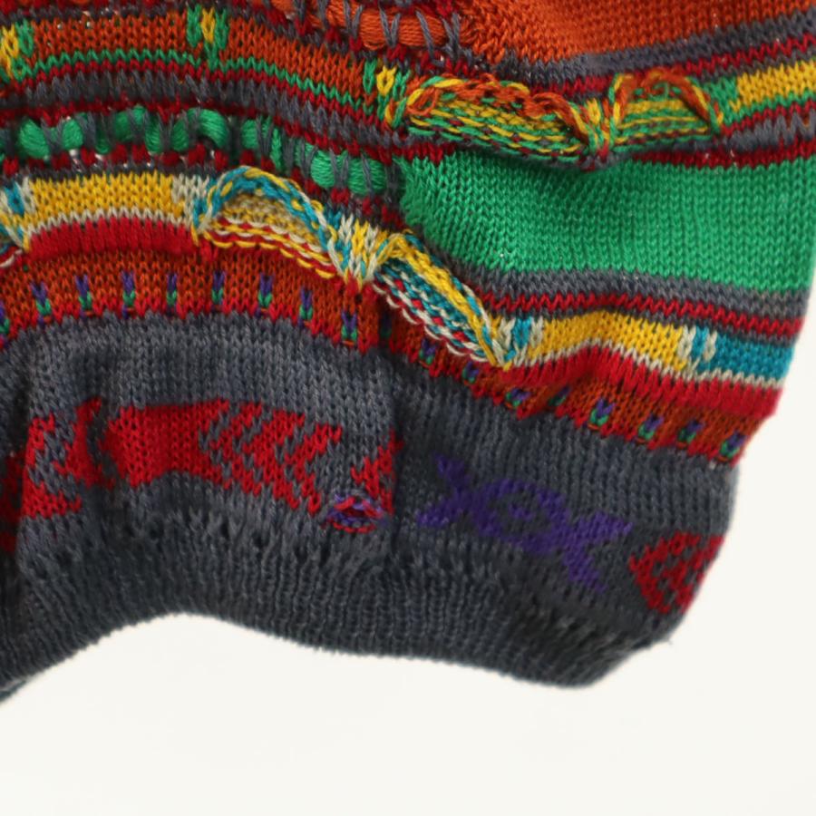 COOGI クージー オーストラリア製 総柄 長袖 3D ニット 12-14 マルチ