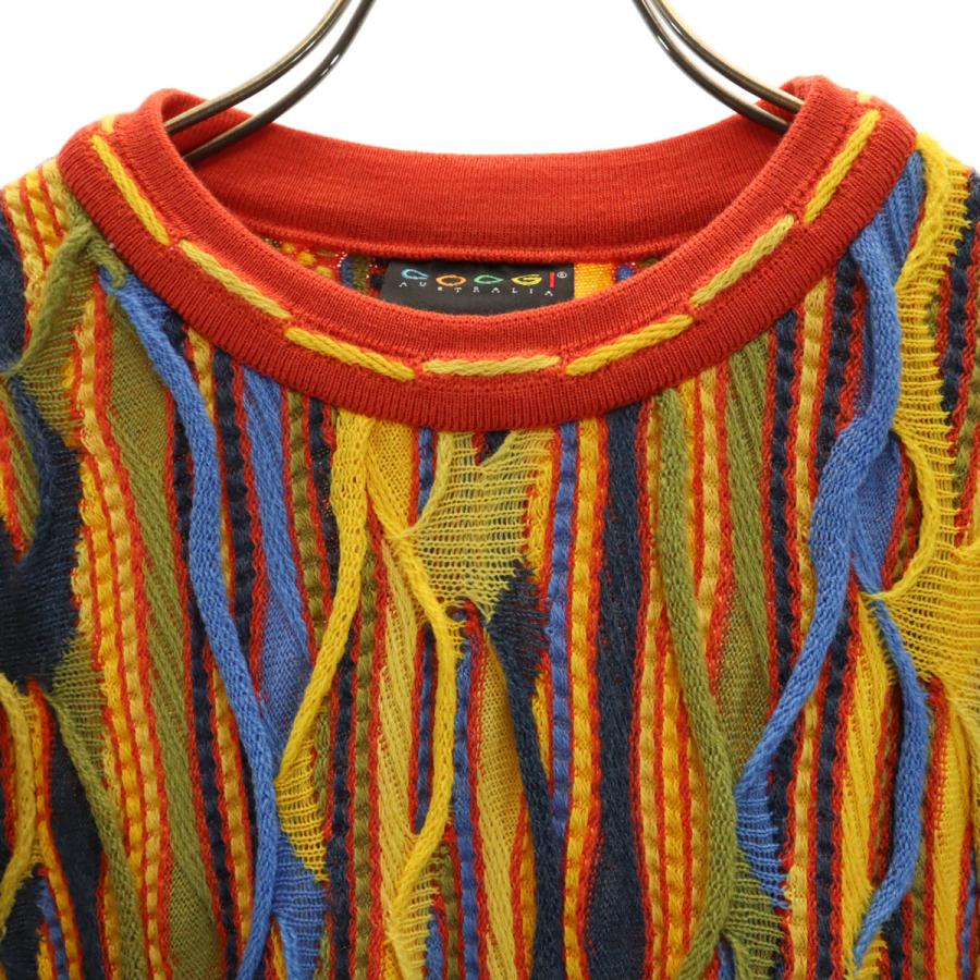 COOGI クージー オーストラリア製 総柄 長袖 3D ニット SS マルチ