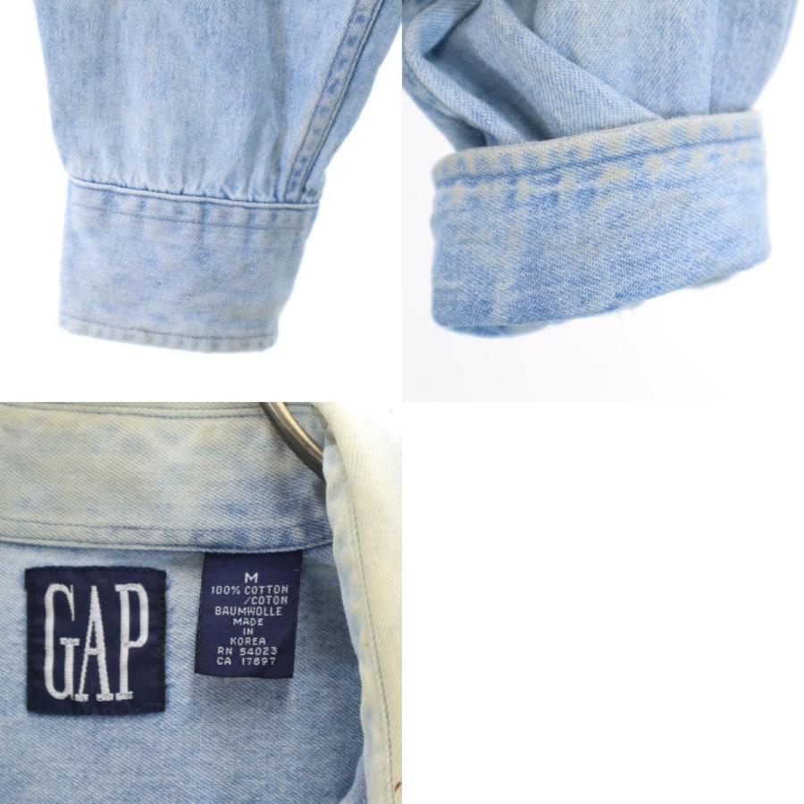 GAP（ギャップ） 90s 韓国製 オールド 長袖 ボタンダウン デニムシャツ