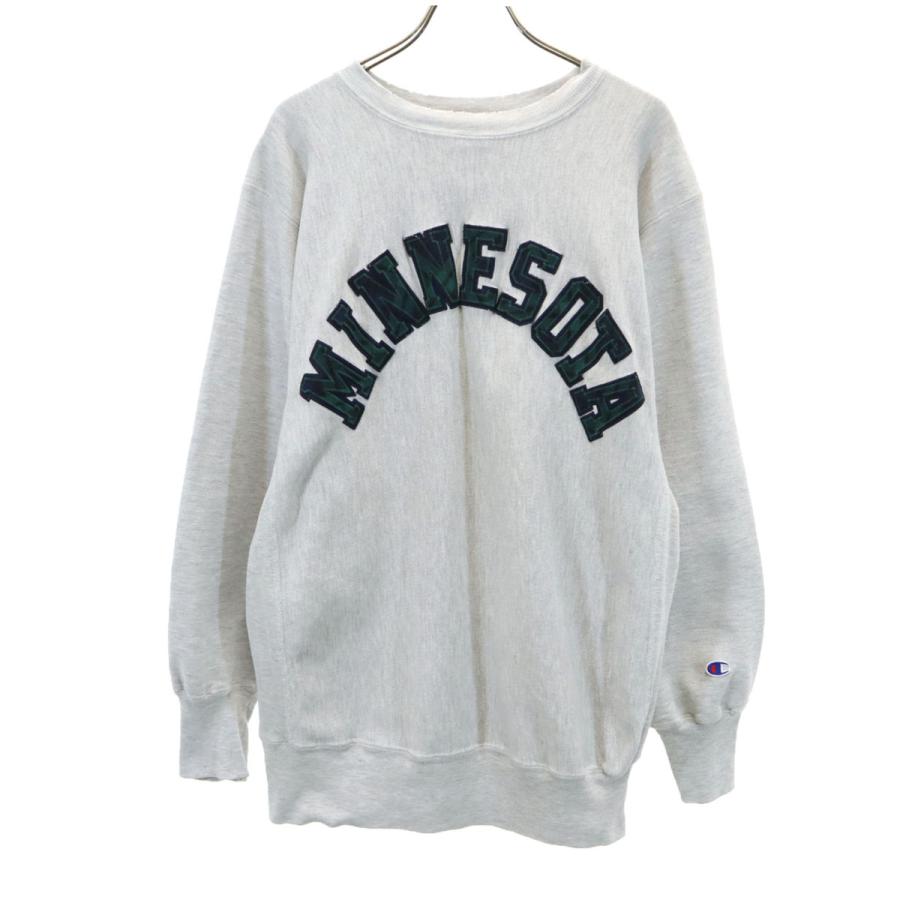 Champion チャンピオン 90s リバースウィーブ 刺繍タグ オールド 長袖 スウェット トレーナー M グレー 裏起毛 メンズ Champion（チャンピオン） 90s USA製 リバースウィーブ オールド 刺繍