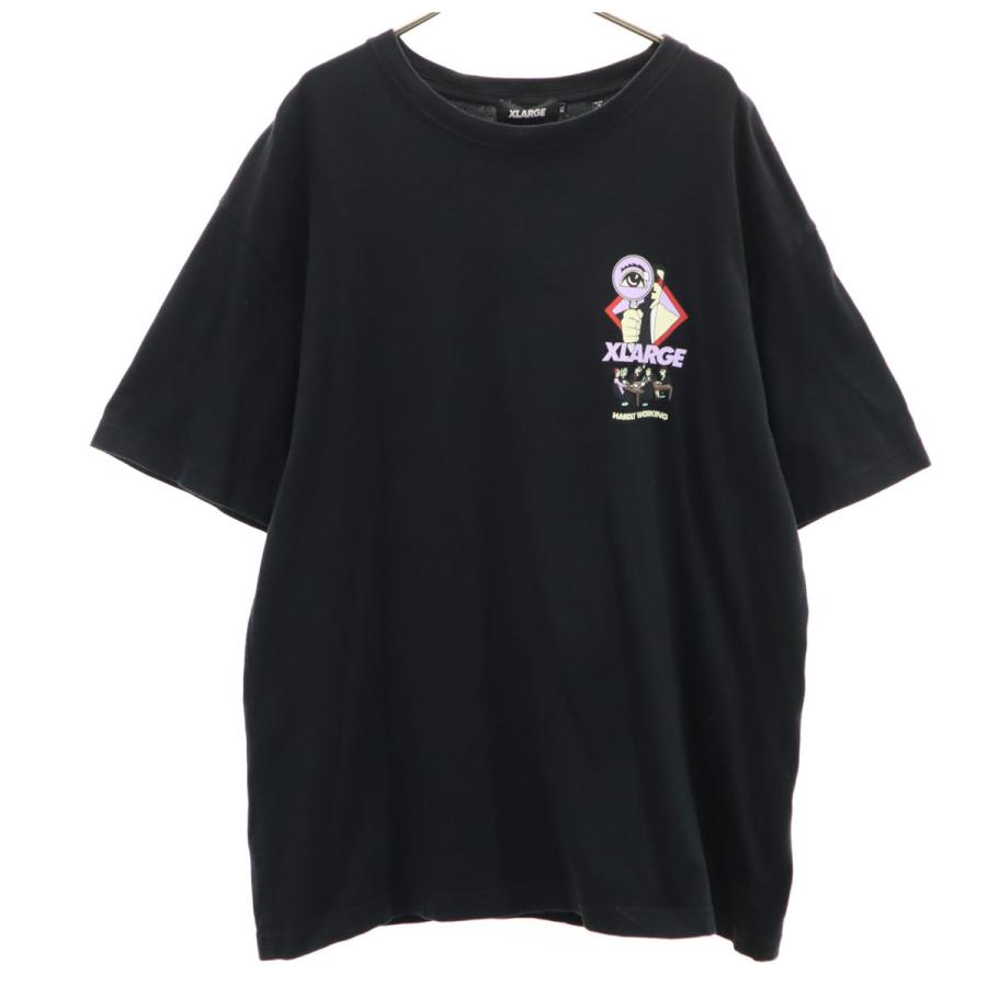 XLARGE（エクストラ ラージ） 半袖 Tシャツ XL 黒 メンズ 古着 中古 