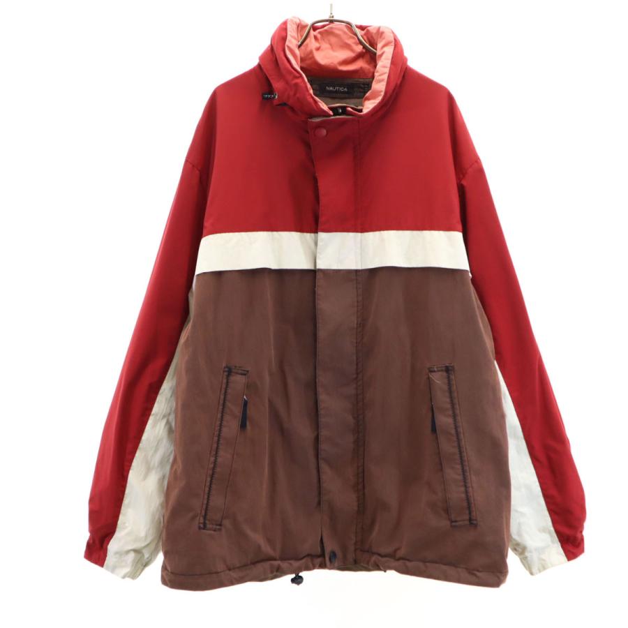 NAUTICA（ノーティカ） リバーシブル ジャケット XL 赤系 メンズ 古着