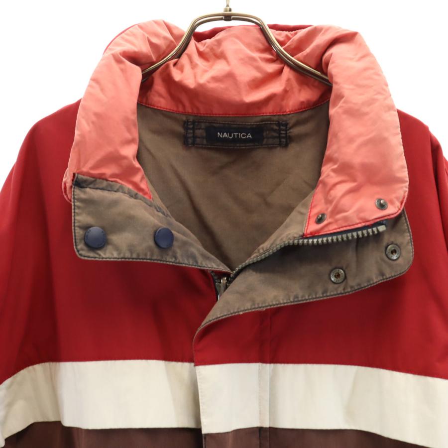 【美品】Nautica ノーティカ 黒 リバーシブル ダウンジャケット短丈 赤 古着 90年代 ノーティカ NAUTICA リバーシブル ダウンジャケット