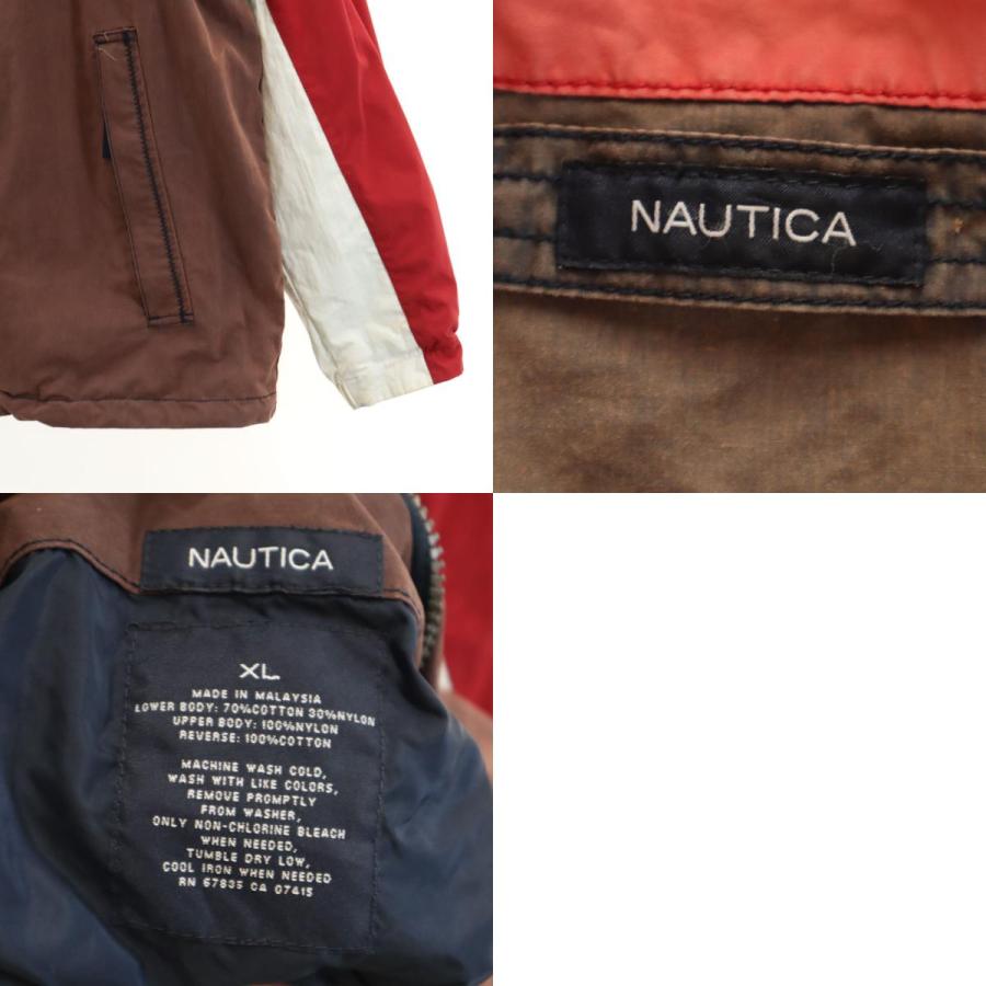 NAUTICA（ノーティカ） リバーシブル ジャケット XL 赤系 メンズ 古着