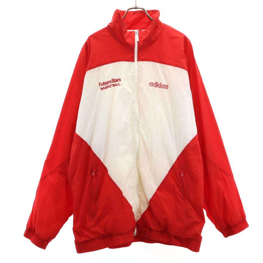 adidas（アディダス） 80s ヴィンテージ ナイロンジャケット XL 赤系 