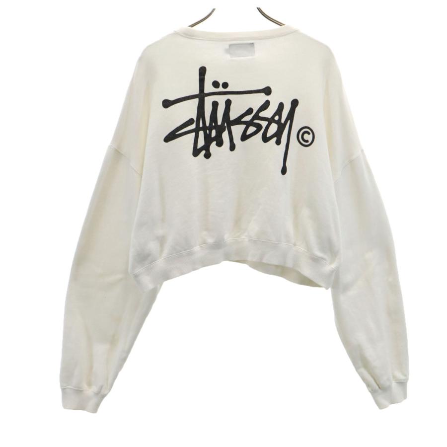 STUSSY（ステューシー） バックロゴ 長袖 スウェット ショート丈