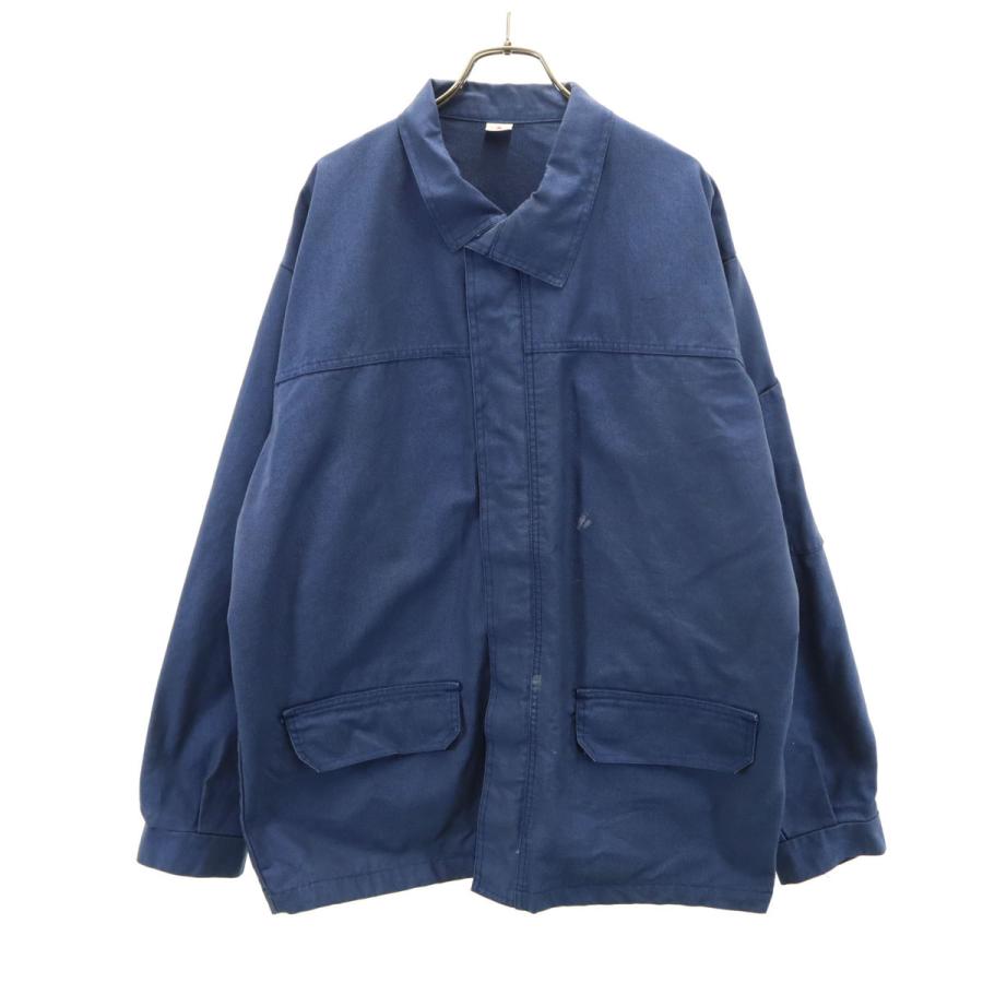 BETRANCOURT ユーロ ワークジャケット 3 ブルー メンズ 古着 中古