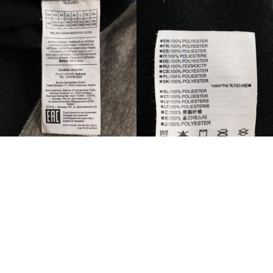 BURTON（バートン） 長袖 パーカー L グレーブラウン系 裏フリース