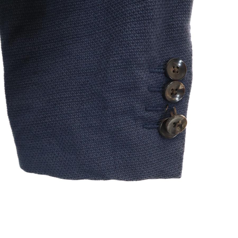 LARDINI テーラード アンコンジャケット ネイビー コットン イタリア製 LARDINI（ラルディーニ） イタリア製 テーラードジャケット 44