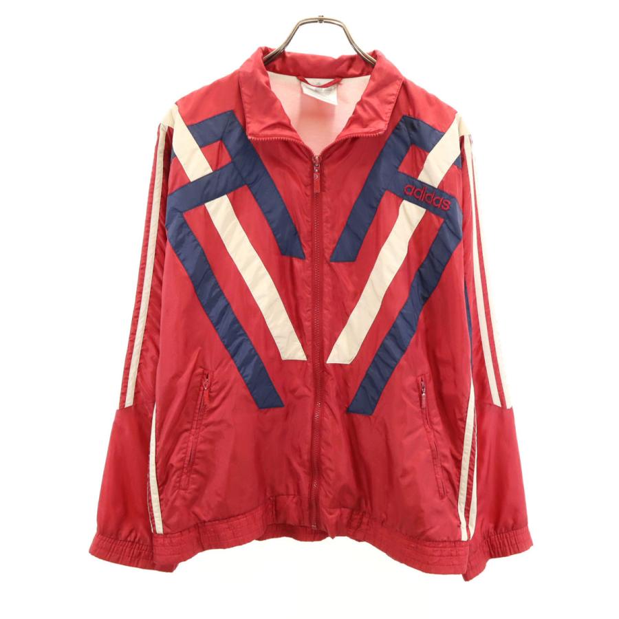 【レア】adidas 80s ジャージ トラックジャケット レッド M相当 adidas（アディダス） 80s ヴィンテージ トラックジャケット M レッド