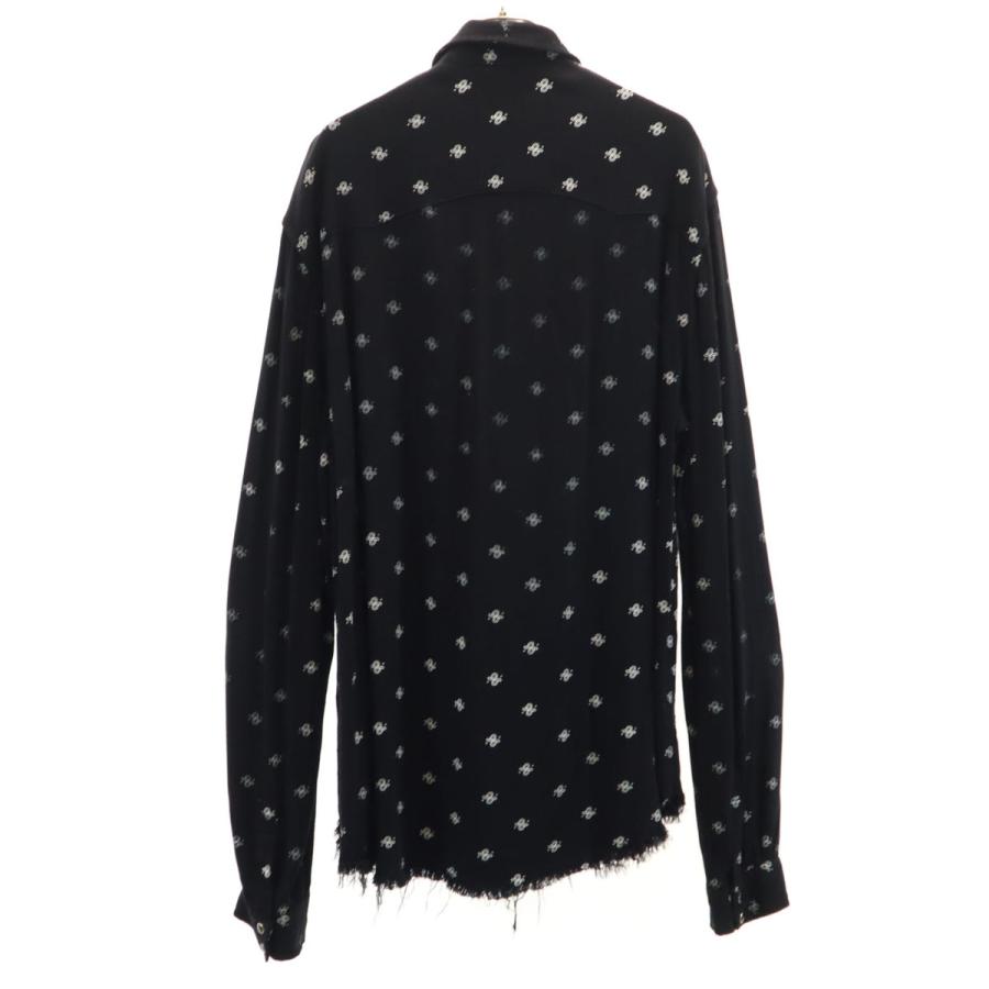 AMIRI（アミリ） USA製 総柄 長袖 ウエスタンシャツ L 黒 メンズ 古着 