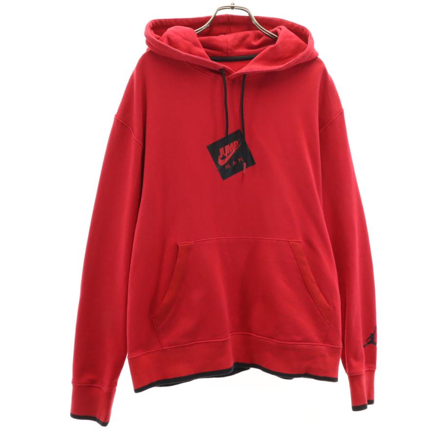 AIR JORDAN エアジョーダン 長袖 スウェットパーカー L レッド NIKE