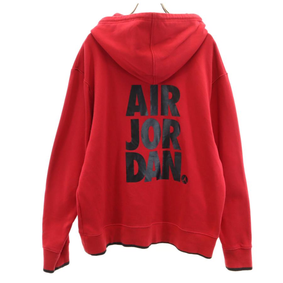 AIR JORDAN エアジョーダン 長袖 スウェットパーカー L レッド NIKE