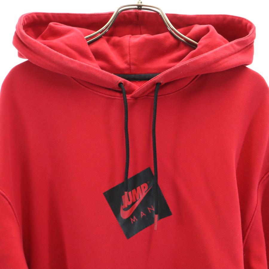 AIR JORDAN エアジョーダン 長袖 スウェットパーカー L レッド NIKE