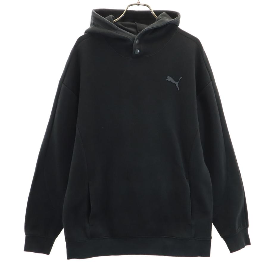 PUMA（プーマ） バックロゴ 長袖 スウェットパーカー M ブラック 
