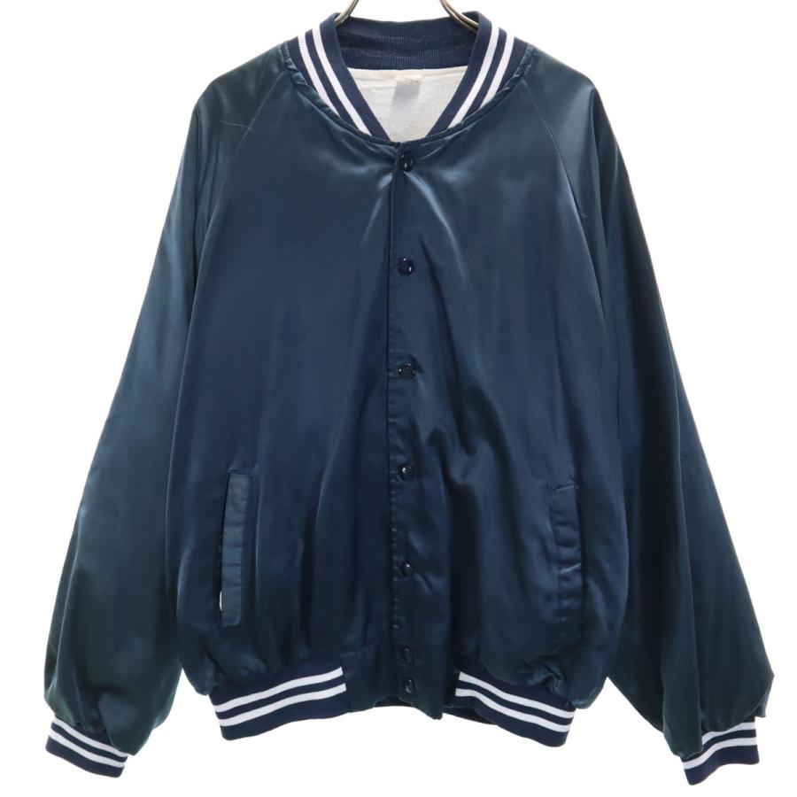 80s 90s USA製 オールド スタジャン XL ネイビー メンズ 古着 中古