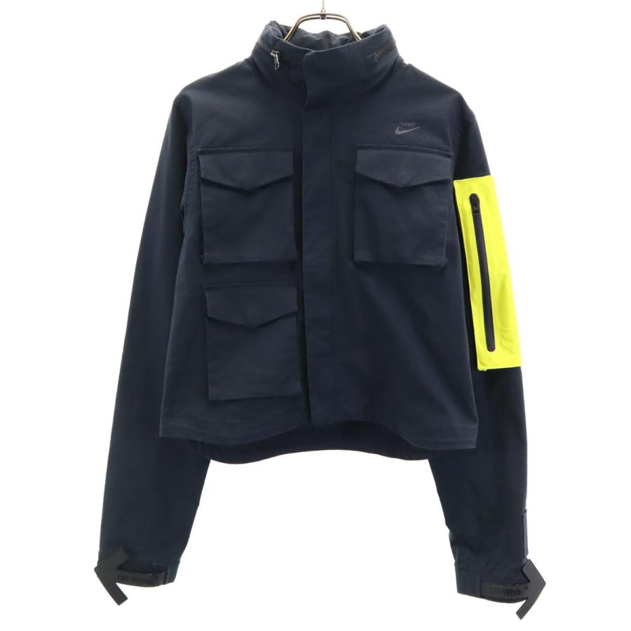 古着 NIKE ナイキ OFF WHITE オフホワイト コラボ ランニング ジャケット S ブラック レディース NIKE（ナイキ） OFF WHITE オフホワイト コラボ ランニング ジャケット
