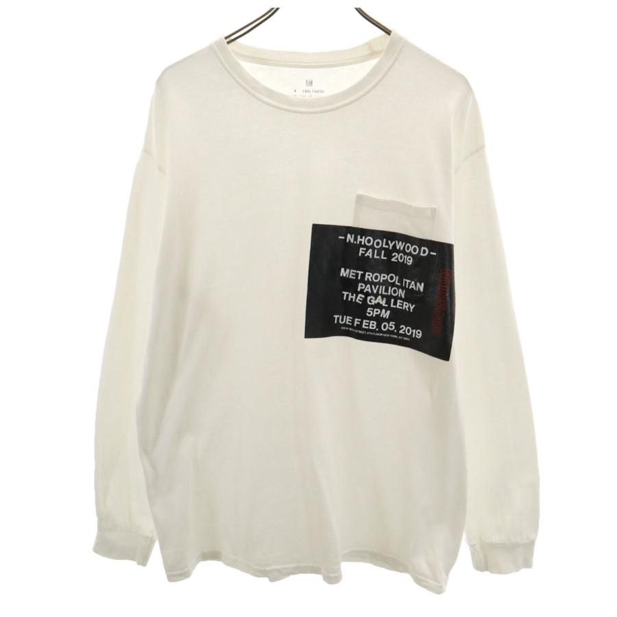 N.HOOLYWOOD（エヌハリウッド） 長袖 Tシャツ 38 ホワイト メンズ 古着
