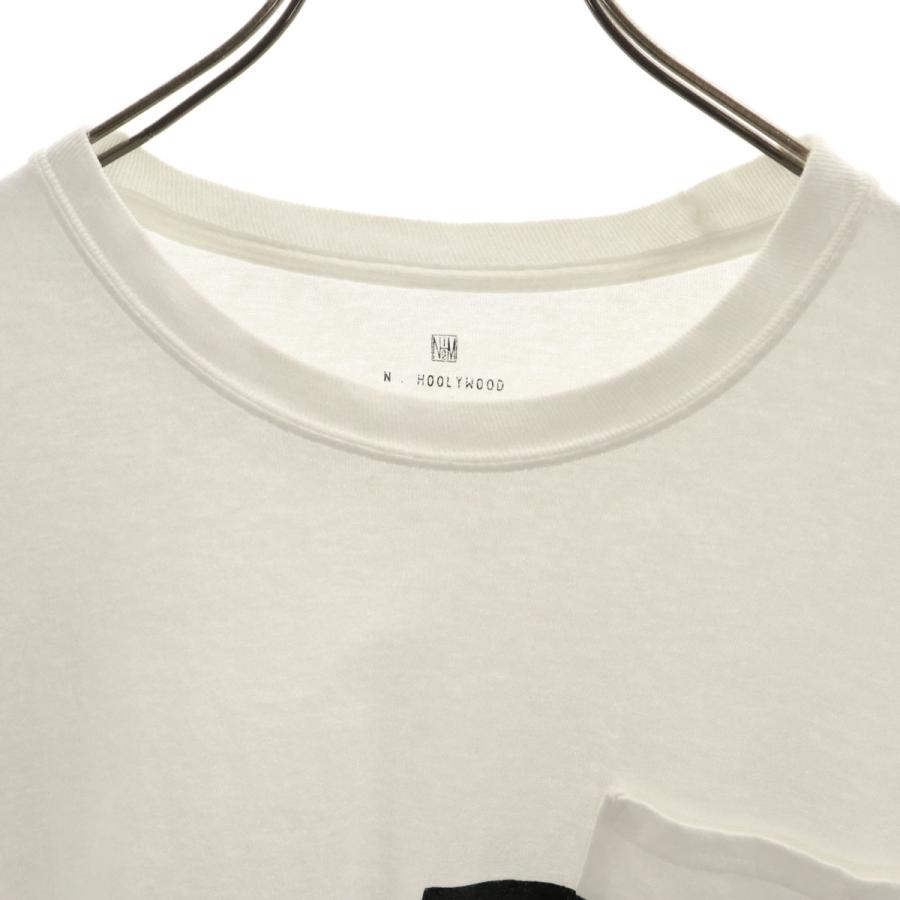 N.HOOLYWOOD（エヌハリウッド） 長袖 Tシャツ 38 ホワイト メンズ 古着 