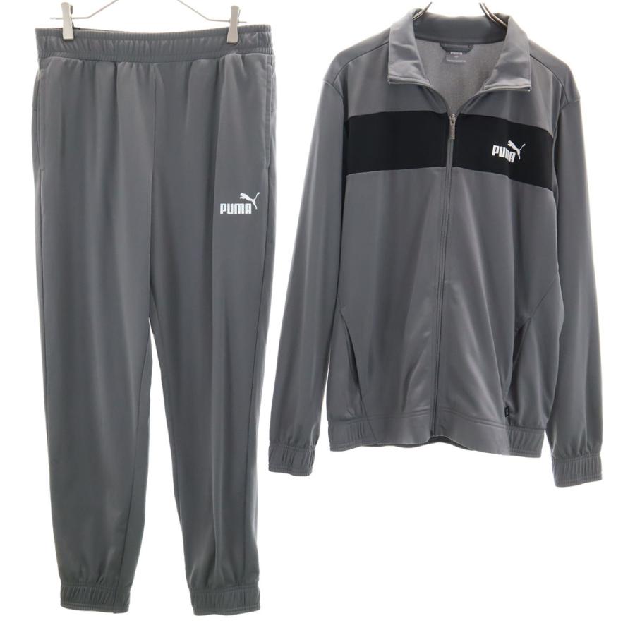 PUMA（プーマ） ジャージジャケット 上下セットアップ L グレー系