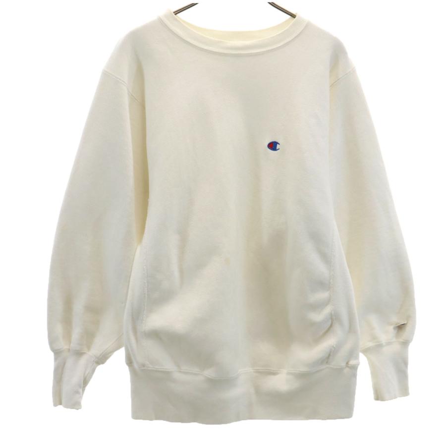 Champion チャンピオン 90s オールド USA製 刺繍タグ 長袖 リバースウィーブ スウェット L グレー 袖切りっぱなし メンズ Champion（チャンピオン） 90s USA製 刺繍タグ オールド 長袖 リバース