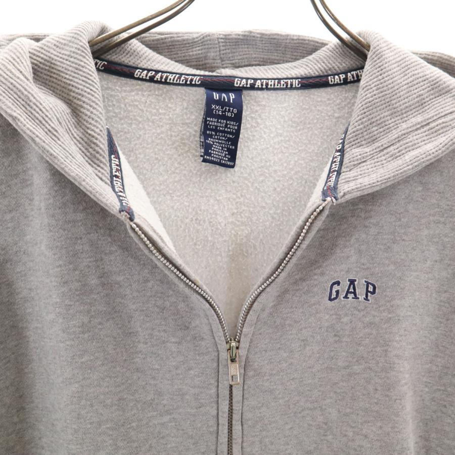 GAP（ギャップ） 長袖 ジップパーカー XXL ライトグレー ビッグサイズ 
