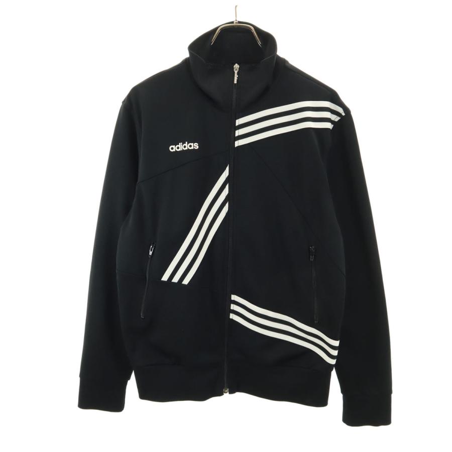 adidas（アディダス） トラックジャケット L 黒 ジャージ メンズ 古着