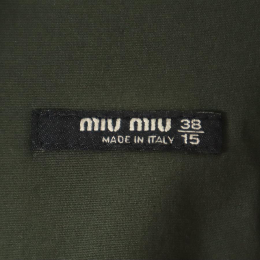 miu miu（ミュウミュウ） イタリア製 長袖 ボタンダウンシャツ 38/15