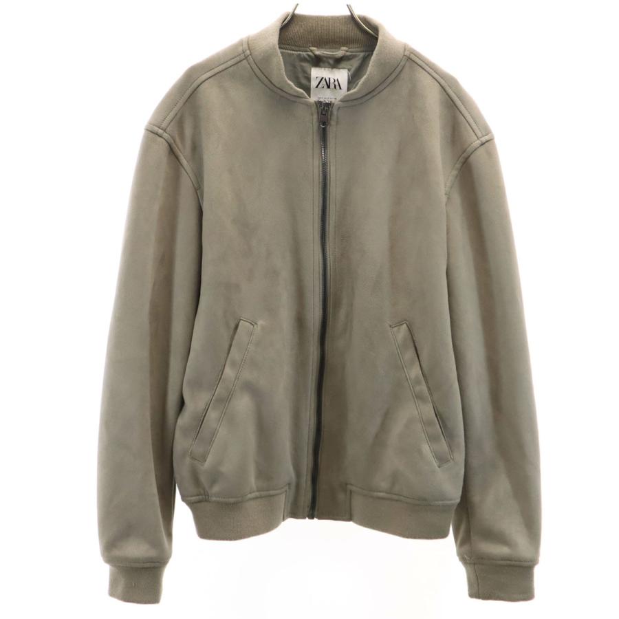 ZARA（ザラ） スエード ブルゾン S カーキ メンズ 古着 中古 : CARMAK