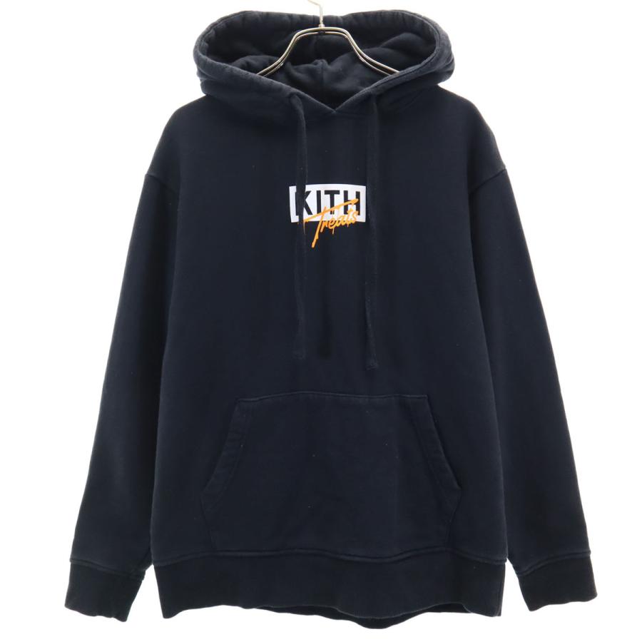 古着 KITH キス 長袖 スウェットパーカー S ブラック系 裏起毛 メンズ Kiss KITH キス 長袖 スウェットパーカー S ブラック系 裏起毛 メンズ