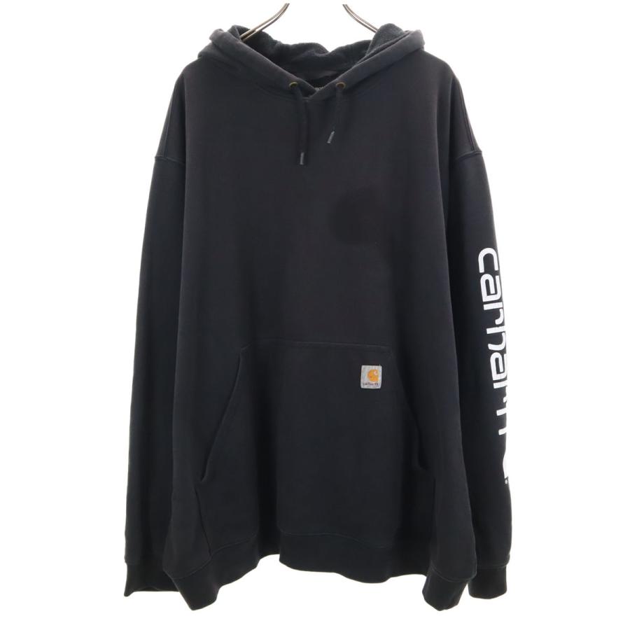 古着 Carhartt カーハート 長袖 スウェットパーカー 3XL チャコール ビッグサイズ メンズ Carhartt（カーハート） 長袖 スウェットパーカー 3XL チャコール