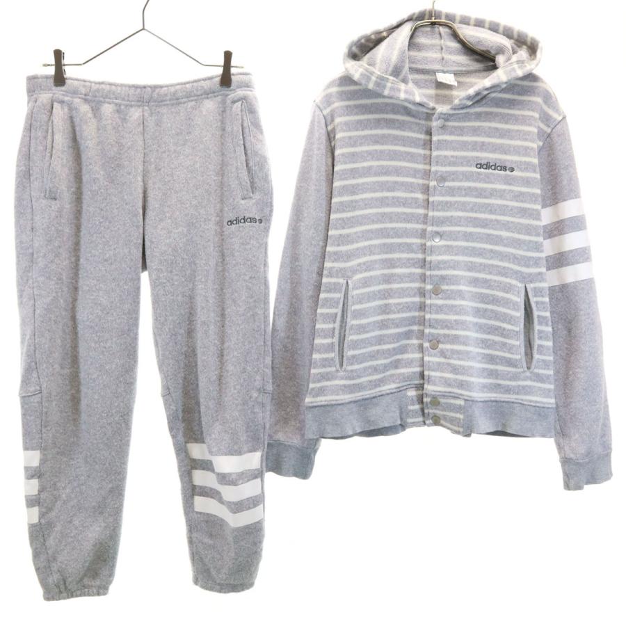 adidas neo アディダス ネオ メンズジャージ 上下セットアップ グレー