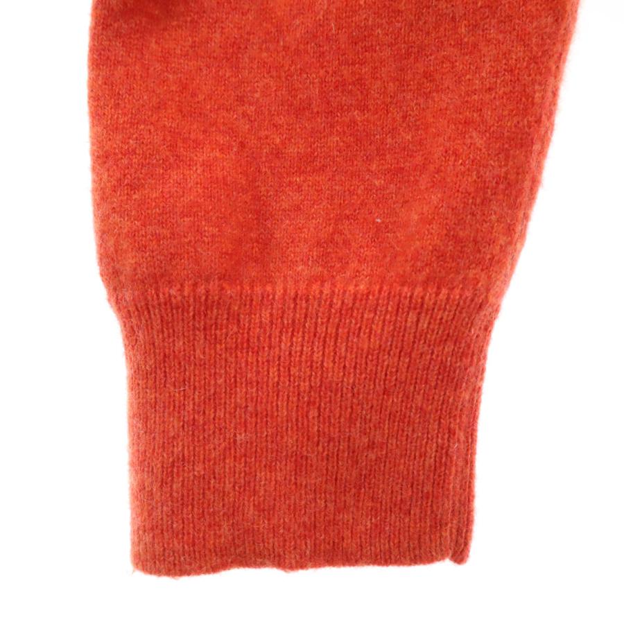 ユニクロ（UNIQLO） カシミヤ100％ 長袖 Vネック セーター L オレンジ