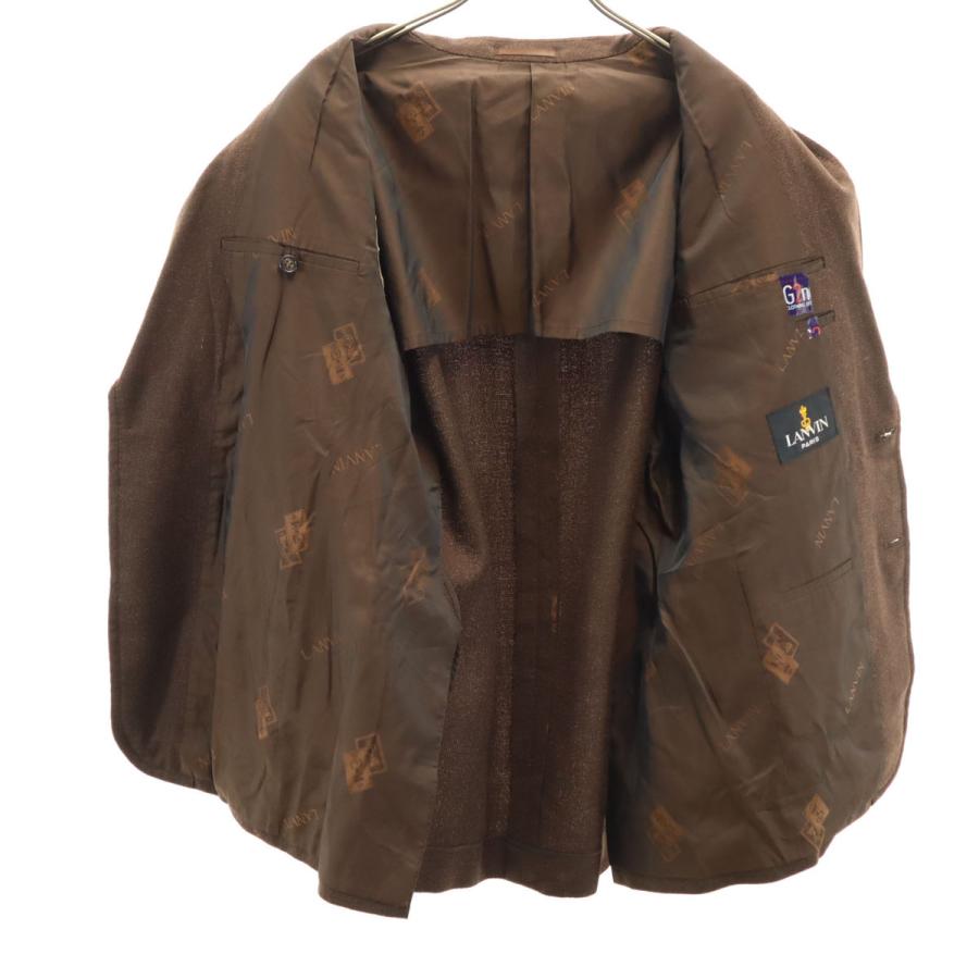 LANVIN（ランバン） テーラードジャケット 50 ブラウン メンズ 古着
