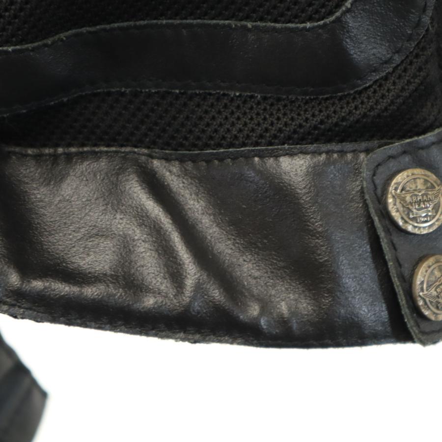 ARMANI JEANS アルマーニジーンズ イタリア製 メッシュ レザー