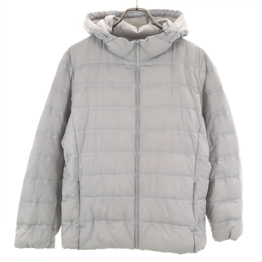 ユニクロ（UNIQLO） シームレス ライトダウンジャケット XL グレー系 