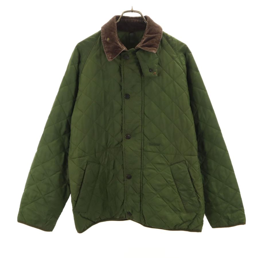 Barbour（バブアー） キルティングジャケット M カーキ メンズ 古着