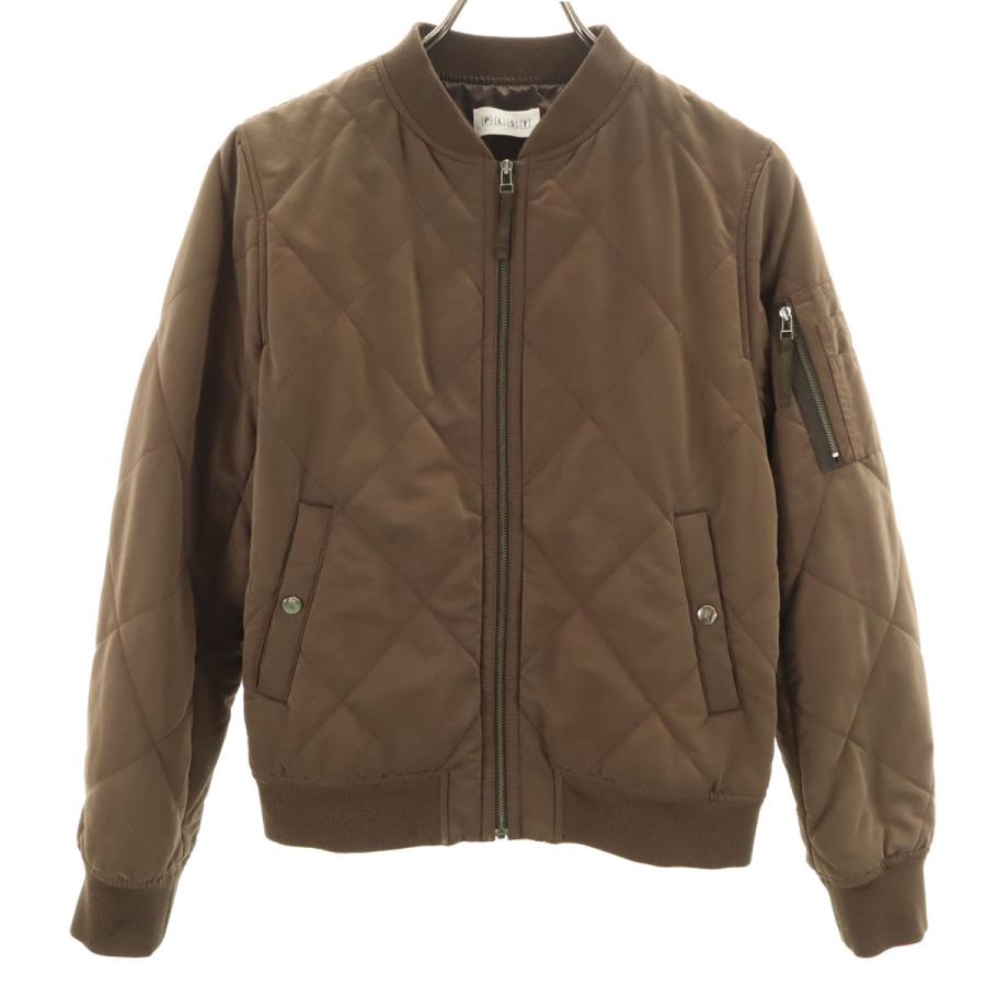 PLST（プラステ） キルティング ブルゾン M ブラウン 中綿 MA-1
