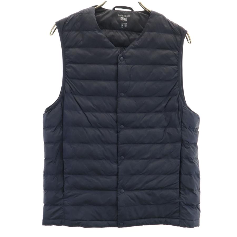 ユニクロ（UNIQLO） 美品 パフテックコンパクト ベスト S ネイビー