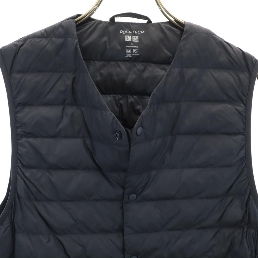 ユニクロ（UNIQLO） 美品 パフテックコンパクト ベスト S ネイビー