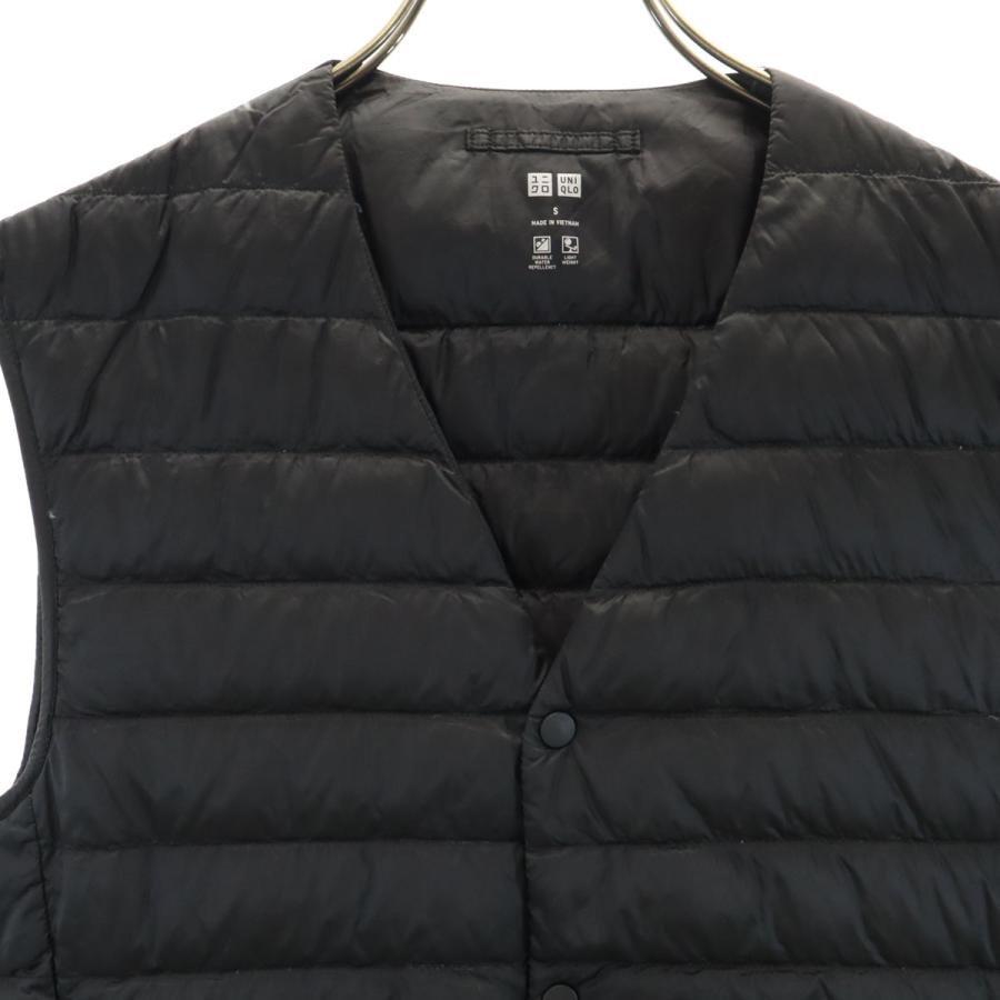 ユニクロ（UNIQLO） 美品 ウルトラライト ダウンベスト S ブラック
