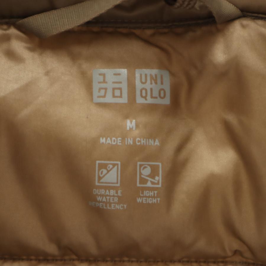 ユニクロ（UNIQLO） 美品 ウルトラライト ダウンベスト M ゴールド系 