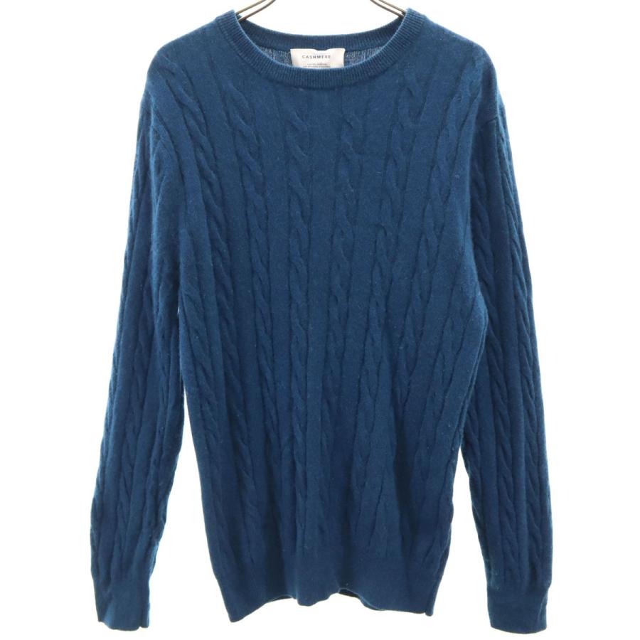 UNITED ARROWS　　 ブルー　 長袖セーター(タヌキ/カシミア) UNITED ARROWS ブルー 長袖セーター(タヌキ/カシミア) - メルカリ