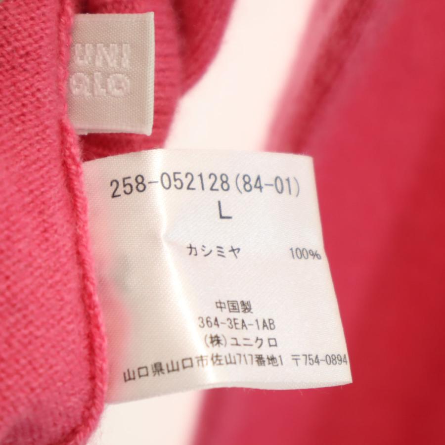 アグネス77さま専用 ユニクロ カシミヤ タートルネック ピンク Ｌ 新品 ユニクロ（UNIQLO） カシミヤ100％ 長袖 タートルネック セーター L