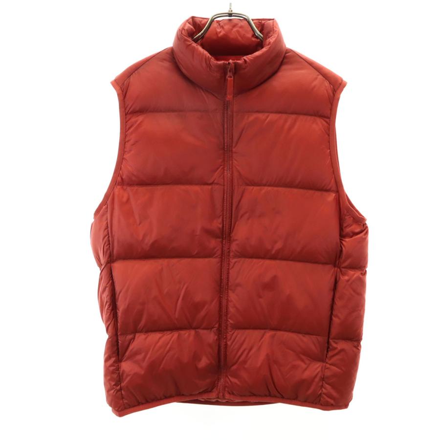 新品未使用タグ付き 美品 ユニクロ ウルトラライトダウンベスト 袋付きSサイズ UNIQLO - ユニクロ ウルトラライト ダウンベスト ノーカラー スナップ