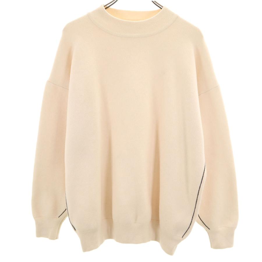 niko and…（ニコアンド） 長袖 モックネック ニット M ベージュ