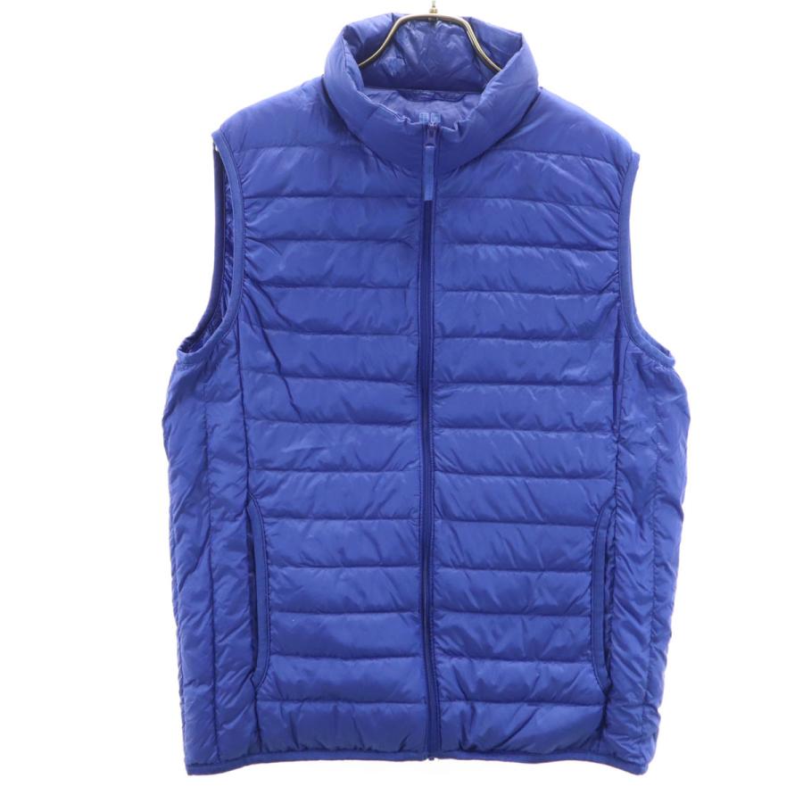 ユニクロ（UNIQLO） ウルトラライト ダウンベスト M ブルー系 収納袋