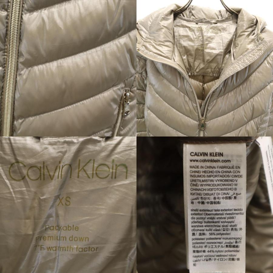 Calvin Klein（カルバン・クライン） ダウンジャケット XS シルバー 