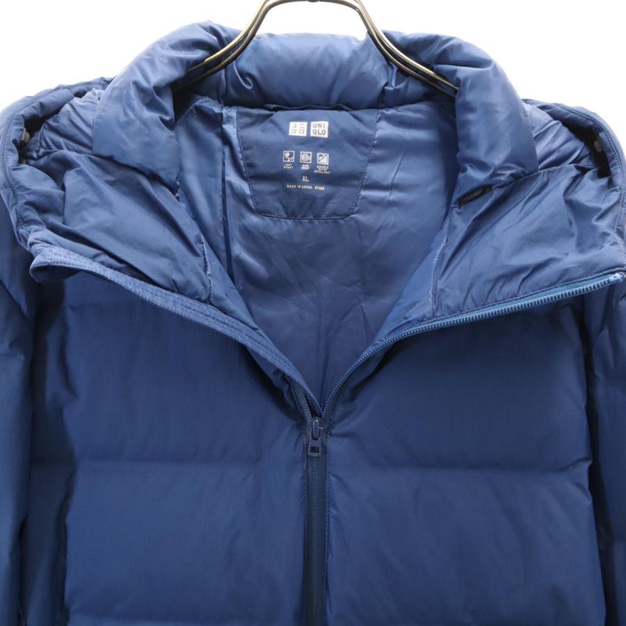 ユニクロ（UNIQLO） シームレス ダウンジャケット XL ネイビー メンズ