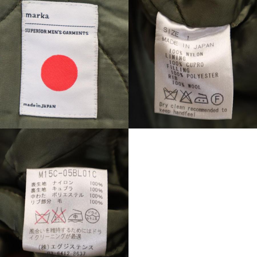 marka（マーカ） 日本製 MA-1 ノーカラー フライトジャケット 1 カーキ